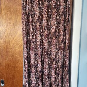 American Eagle Outfitters Paisley Maxi Skirt -Brown